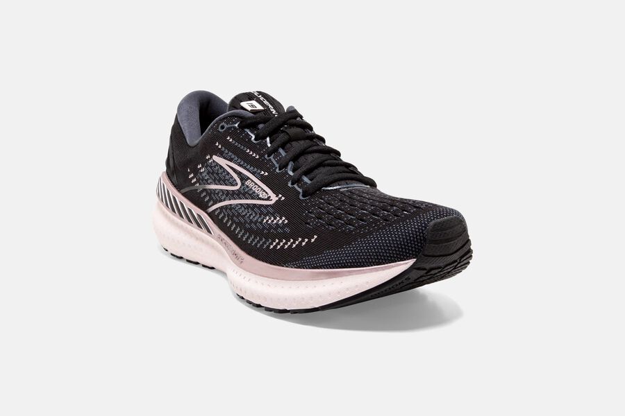 Brooks Glycerin Gts 19 Road Löparskor Dam - Svarta/Rosa - 0237-JVSOQ